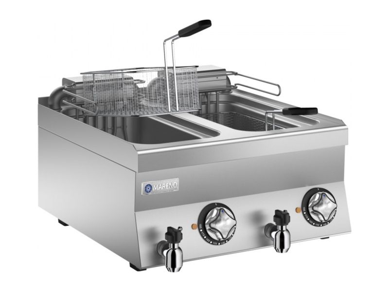 Mareno F66ER Frityr 2 kar 10+10 L, 12 kW, 400 V 3N~