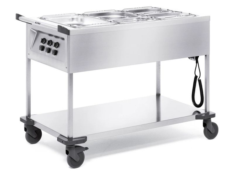B.PRO SAW 3 Serveringsvogn med vannbad