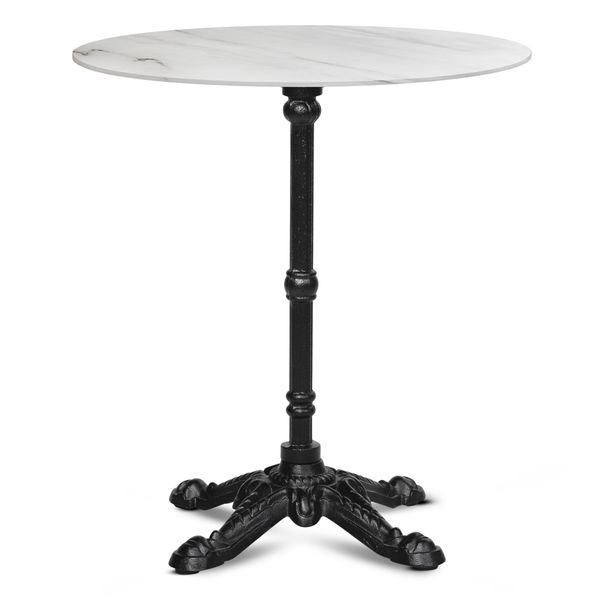 Bordplate Sten Ø 70 cm, Hvit