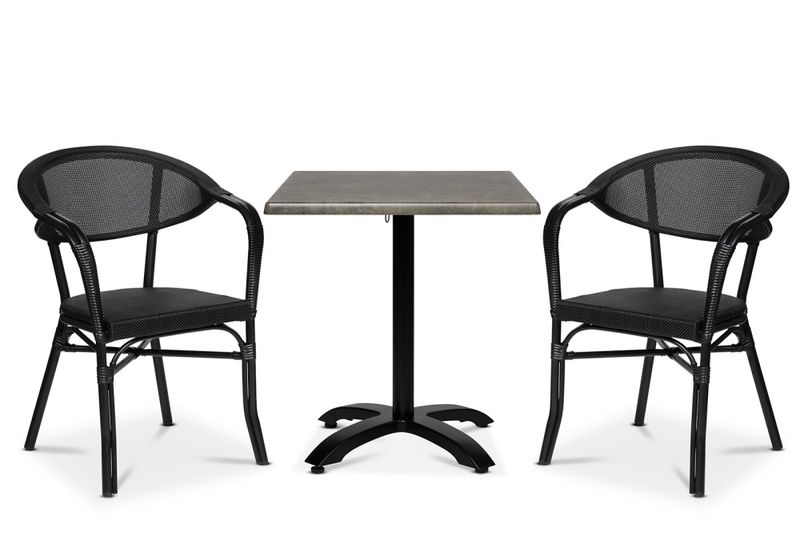 Karmstol Monaco, Svart texteline