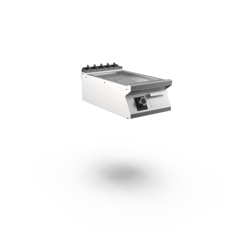 Mareno FT74ERCT Flatgrill - med riflet - krom